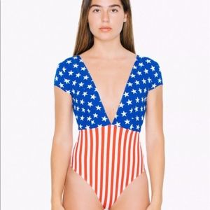 American flag body suit